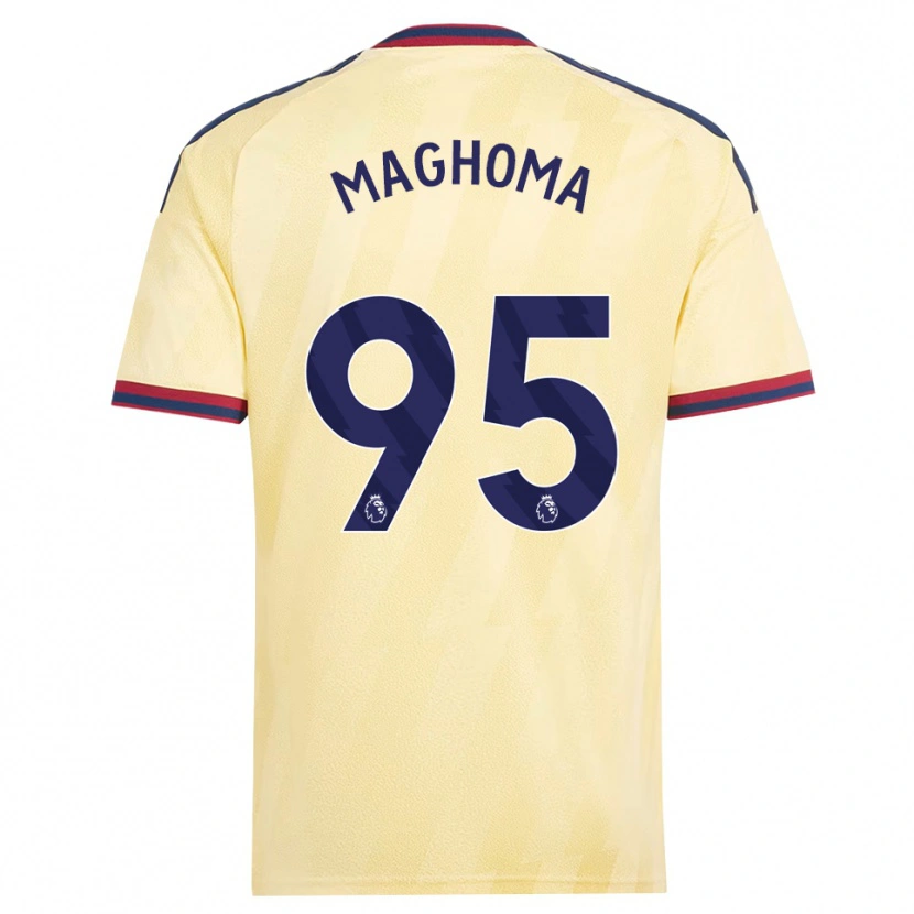 Danxen Hombre Camiseta Jaden Maghoma #95 Amarilloclaro Azulmedianoche Equipación Tercera 2026/27 La Camisa México