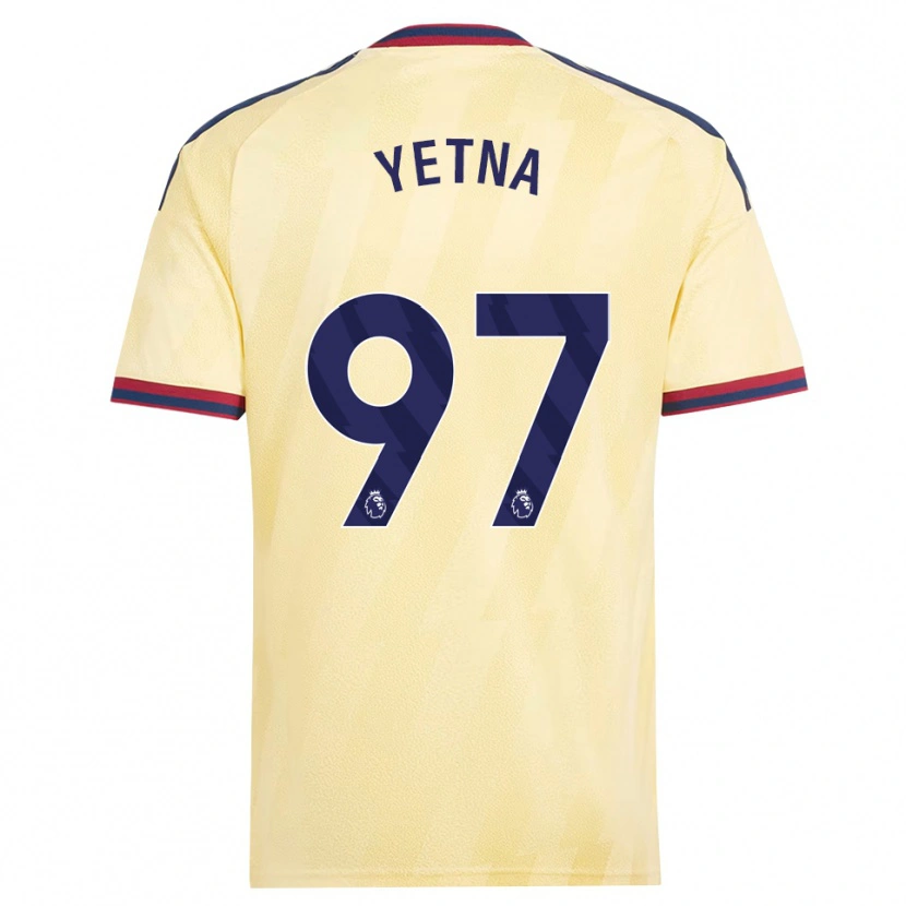 Danxen Hombre Camiseta Mikael Yetna #97 Amarilloclaro Azulmedianoche Equipación Tercera 2026/27 La Camisa México