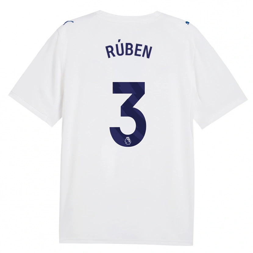 Danxen Hombre Camiseta Rúben Dias #3 Azulmarino Blanco Equipación Tercera 2026/27 La Camisa México