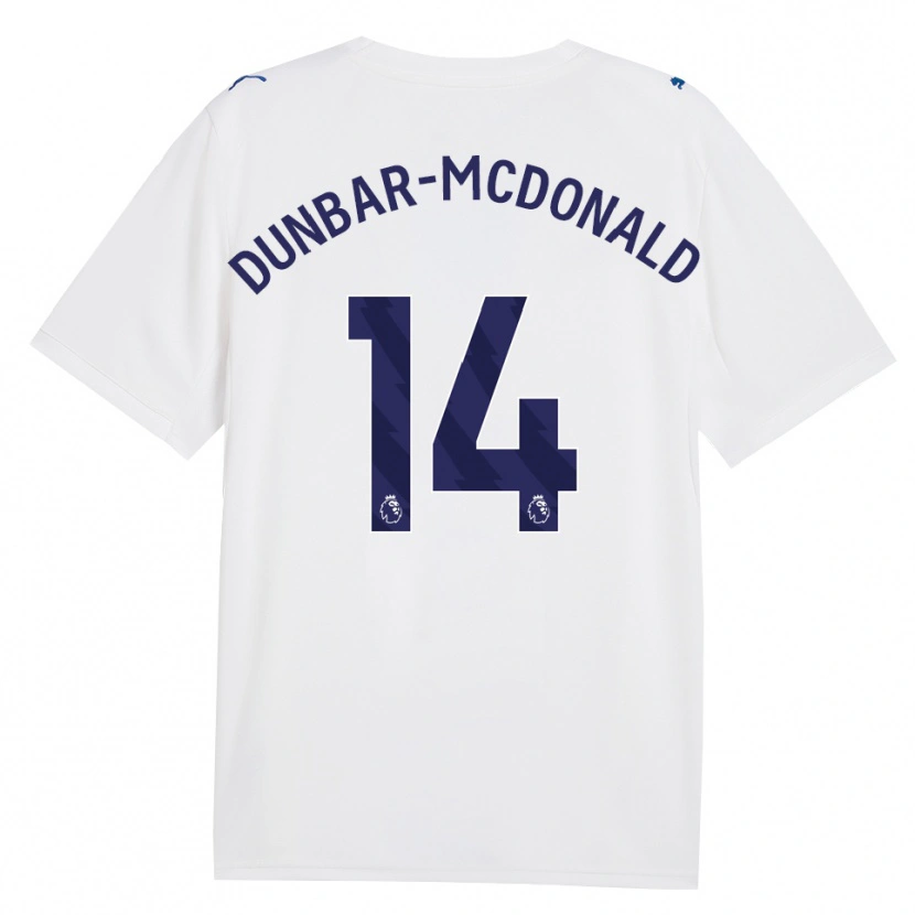 Danxen Hombre Camiseta Christian Dunbar-Mcdonald #14 Azulmarino Blanco Equipación Tercera 2026/27 La Camisa México