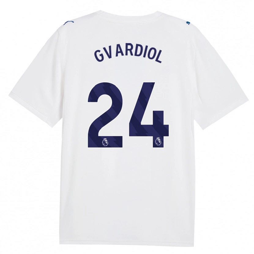 Danxen Hombre Camiseta Josko Gvardiol #24 Azulmarino Blanco Equipación Tercera 2026/27 La Camisa México