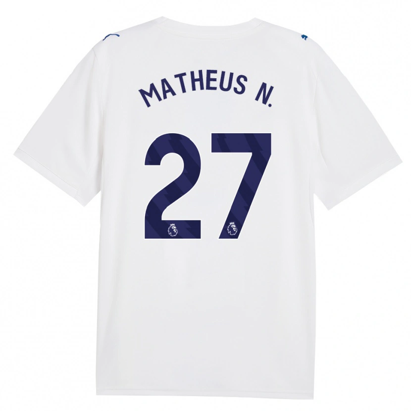 Danxen Hombre Camiseta Matheus Nunes #27 Azulmarino Blanco Equipación Tercera 2026/27 La Camisa México