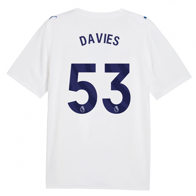 Danxen Hombre Camiseta Mayzee Davies #53 Azulmarino Blanco Equipación Tercera 2026/27 La Camisa México