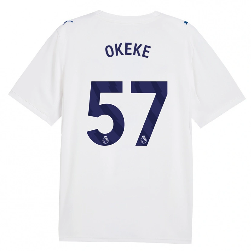 Danxen Hombre Camiseta Michael Okeke #57 Azulmarino Blanco Equipación Tercera 2026/27 La Camisa México