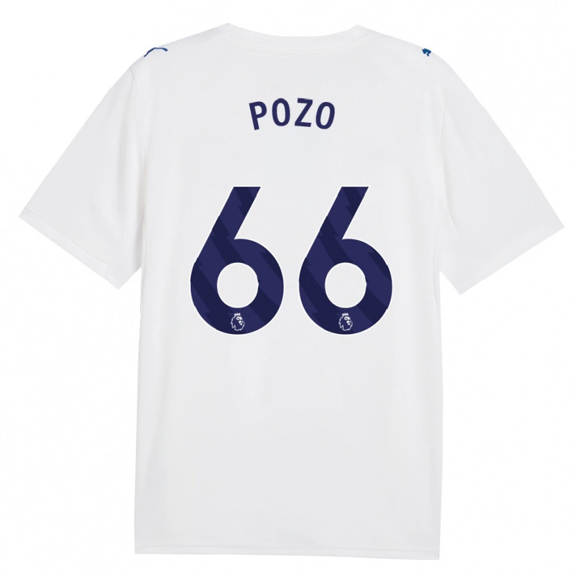 Danxen Hombre Camiseta Iker Pozo #66 Azulmarino Blanco Equipación Tercera 2026/27 La Camisa México