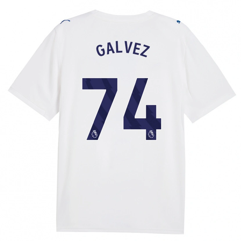 Danxen Hombre Camiseta Tomas Galvez #74 Azulmarino Blanco Equipación Tercera 2026/27 La Camisa México