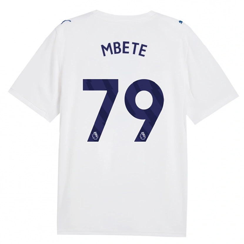 Danxen Hombre Camiseta Luke Mbete #79 Azulmarino Blanco Equipación Tercera 2026/27 La Camisa México