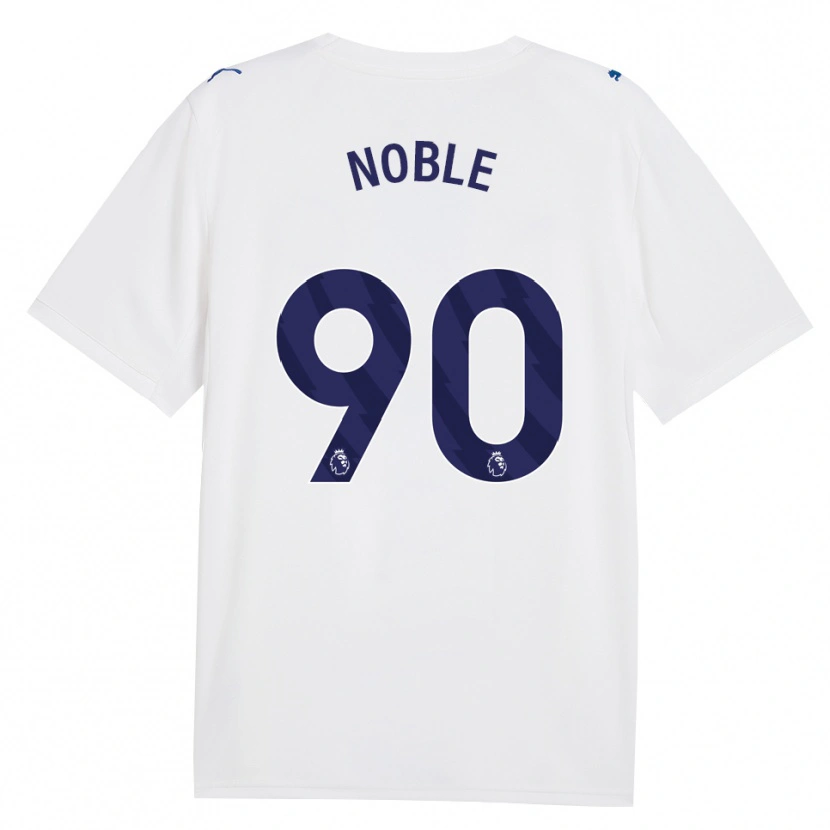 Danxen Hombre Camiseta Kian Noble #90 Azulmarino Blanco Equipación Tercera 2026/27 La Camisa México