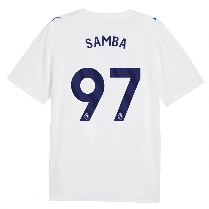 Danxen Hombre Camiseta Tyrone Samba #97 Azulmarino Blanco Equipación Tercera 2026/27 La Camisa México