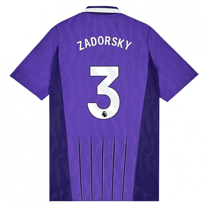 Danxen Hombre Camiseta Shelina Zadorsky #3 Púrpura Blanco Equipación Tercera 2026/27 La Camisa México