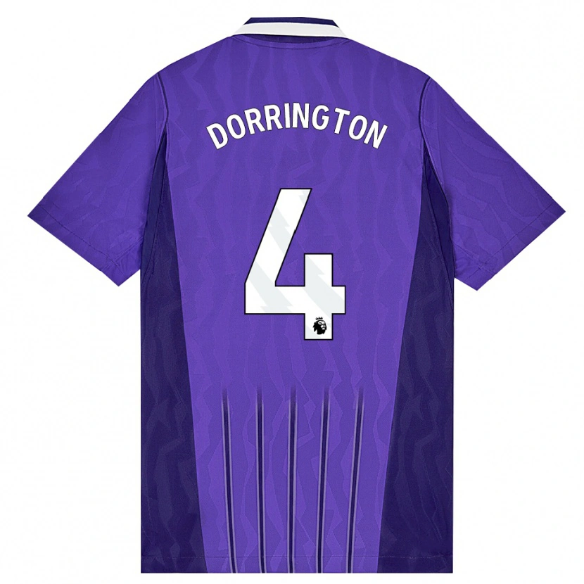 Danxen Hombre Camiseta Alfie Dorrington #4 Púrpura Blanco Equipación Tercera 2026/27 La Camisa México