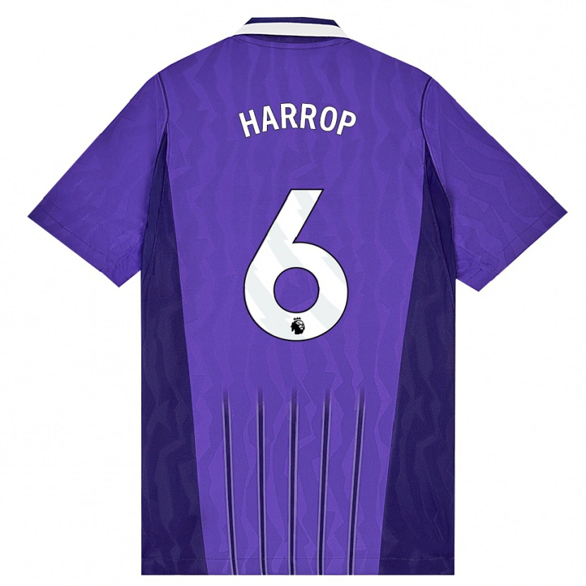 Danxen Hombre Camiseta Kerys Harrop #6 Púrpura Blanco Equipación Tercera 2026/27 La Camisa México