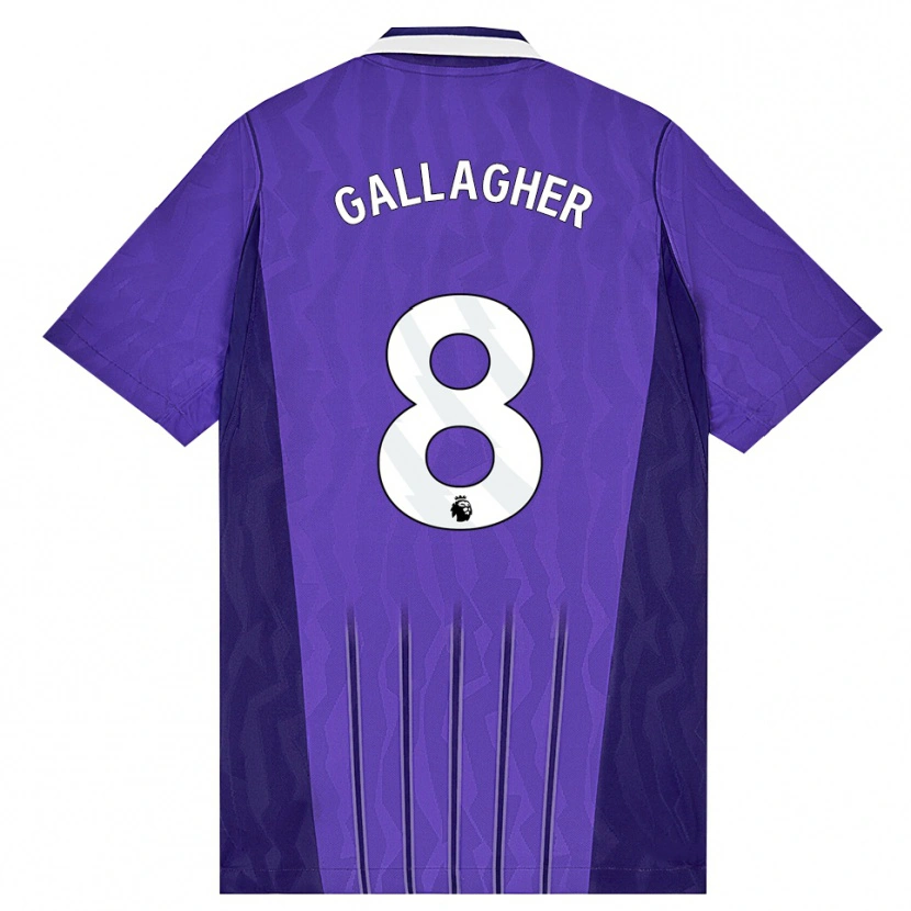 Danxen Hombre Camiseta Conor Gallagher #8 Púrpura Blanco Equipación Tercera 2026/27 La Camisa México