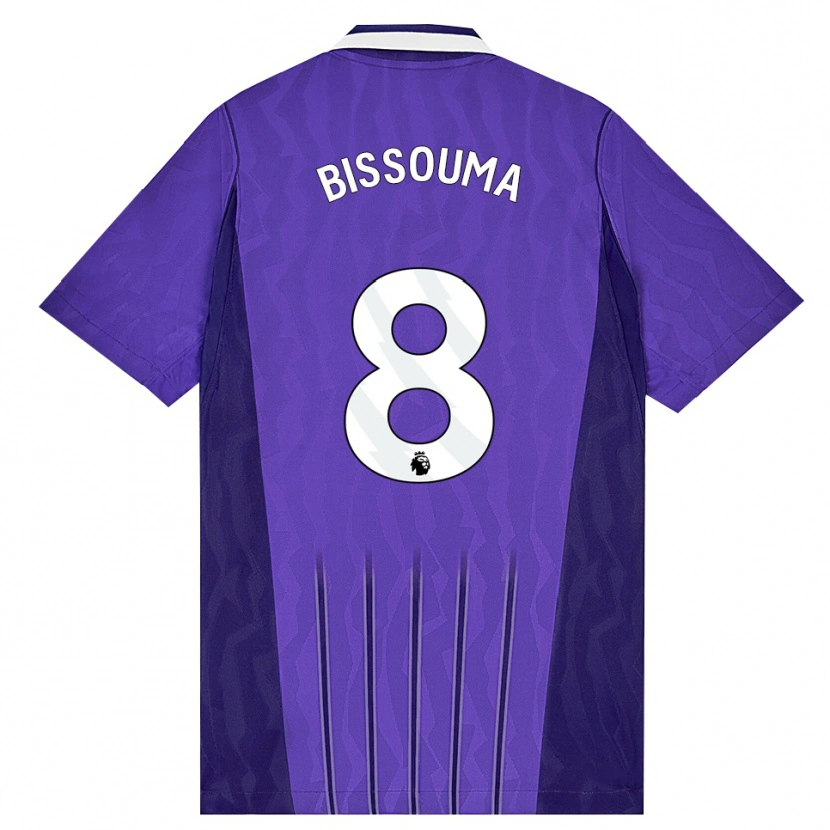 Danxen Hombre Camiseta Yves Bissouma #8 Púrpura Blanco Equipación Tercera 2026/27 La Camisa México