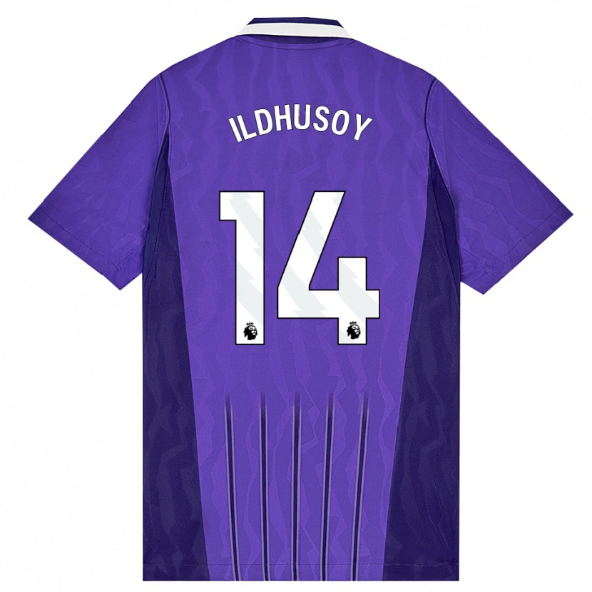 Danxen Hombre Camiseta Celin Bizet Ildhusøy #14 Púrpura Blanco Equipación Tercera 2026/27 La Camisa México