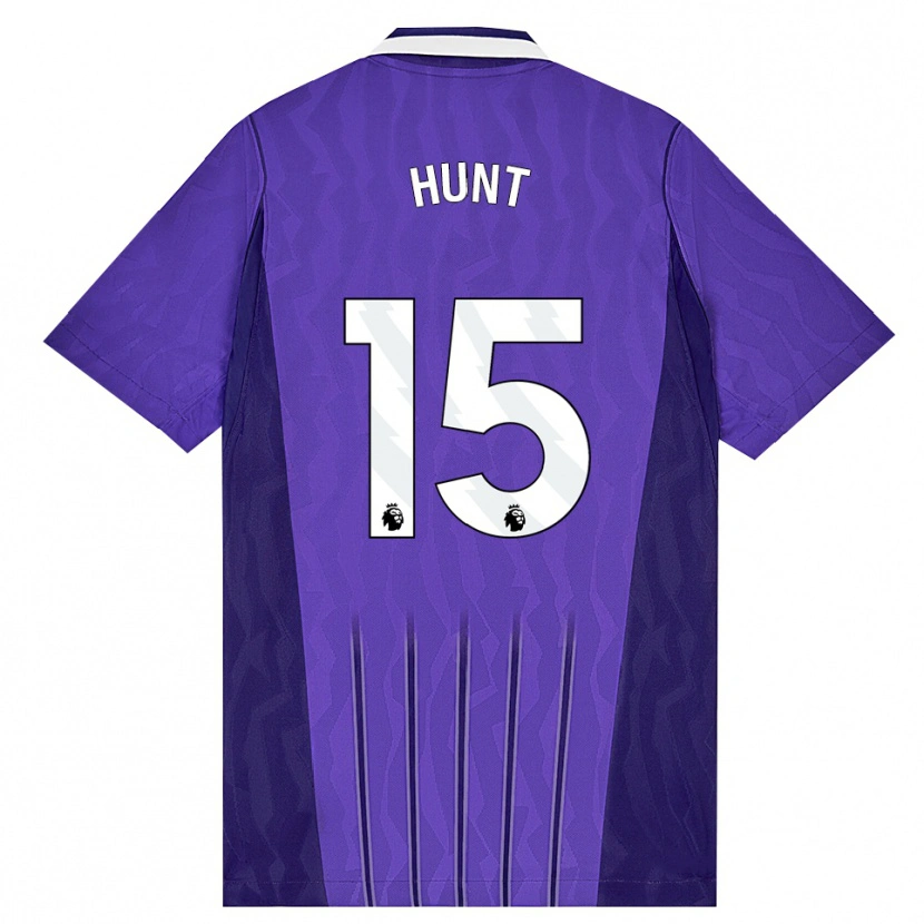 Danxen Hombre Camiseta Clare Hunt #15 Púrpura Blanco Equipación Tercera 2026/27 La Camisa México