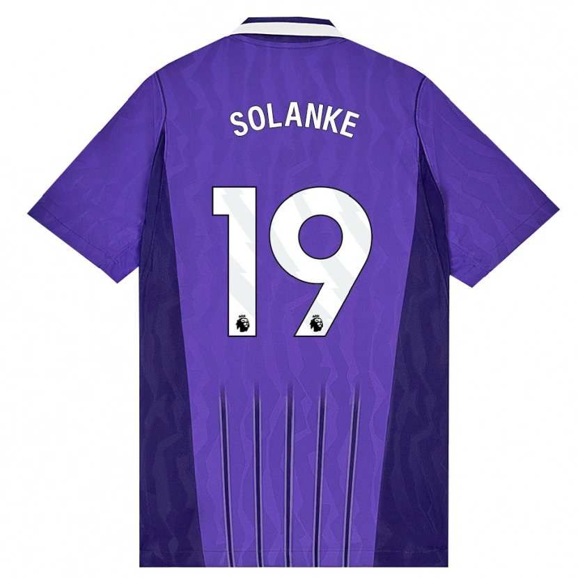 Danxen Hombre Camiseta Dominic Solanke #19 Púrpura Blanco Equipación Tercera 2026/27 La Camisa México