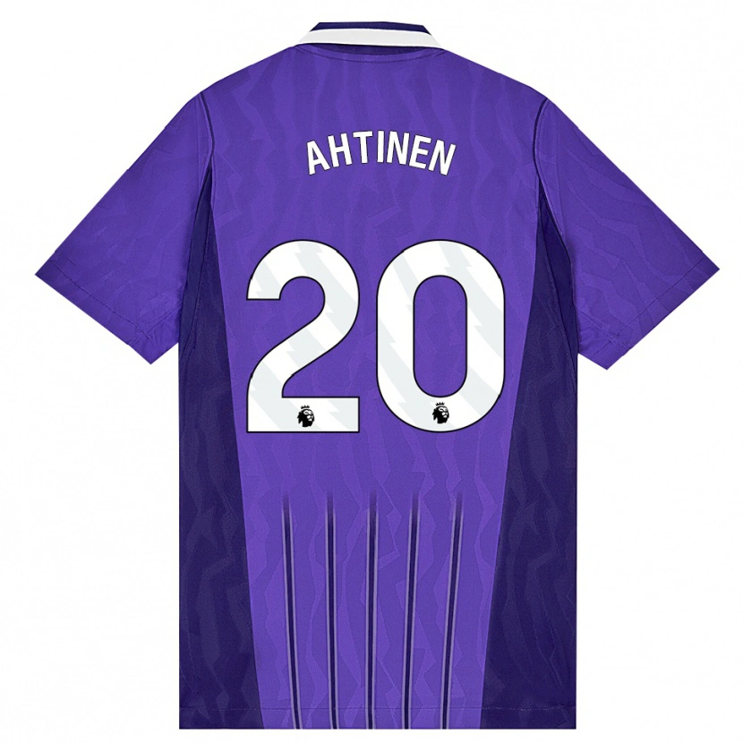 Danxen Hombre Camiseta Olga Ahtinen #20 Púrpura Blanco Equipación Tercera 2026/27 La Camisa México