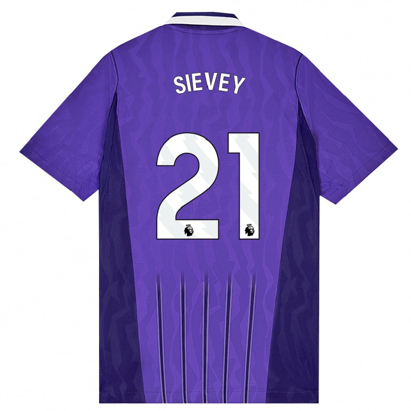 Danxen Hombre Camiseta Max Sievey #21 Púrpura Blanco Equipación Tercera 2026/27 La Camisa México