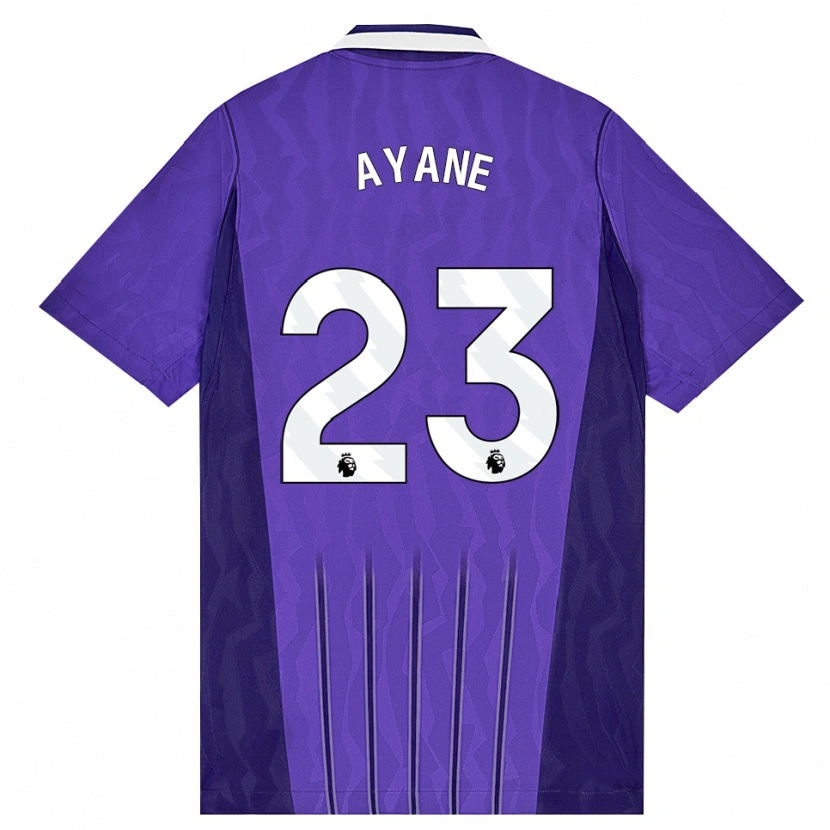 Danxen Hombre Camiseta Rosella Ayane #23 Púrpura Blanco Equipación Tercera 2026/27 La Camisa México