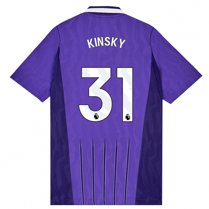 Danxen Hombre Camiseta Antonín Kinský #31 Púrpura Blanco Equipación Tercera 2026/27 La Camisa México