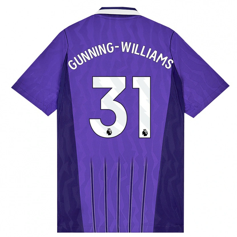 Danxen Hombre Camiseta Lenna Gunning-Williams #31 Púrpura Blanco Equipación Tercera 2026/27 La Camisa México