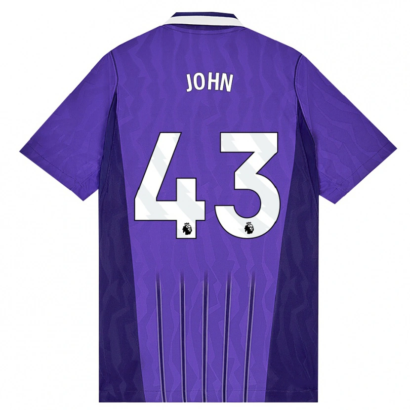 Danxen Hombre Camiseta Nile John #43 Púrpura Blanco Equipación Tercera 2026/27 La Camisa México