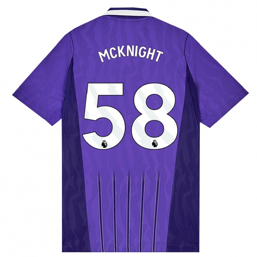 Danxen Hombre Camiseta Maxwell Mcknight #58 Púrpura Blanco Equipación Tercera 2026/27 La Camisa México