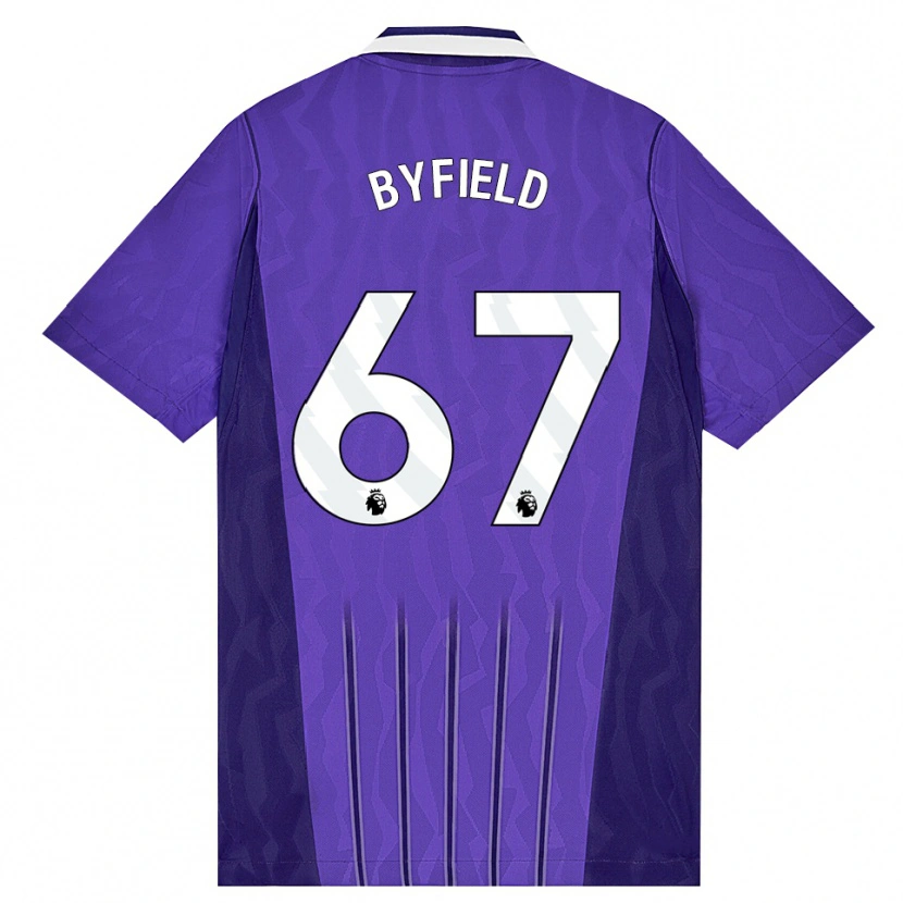 Danxen Hombre Camiseta Jun'ai Byfield #67 Púrpura Blanco Equipación Tercera 2026/27 La Camisa México