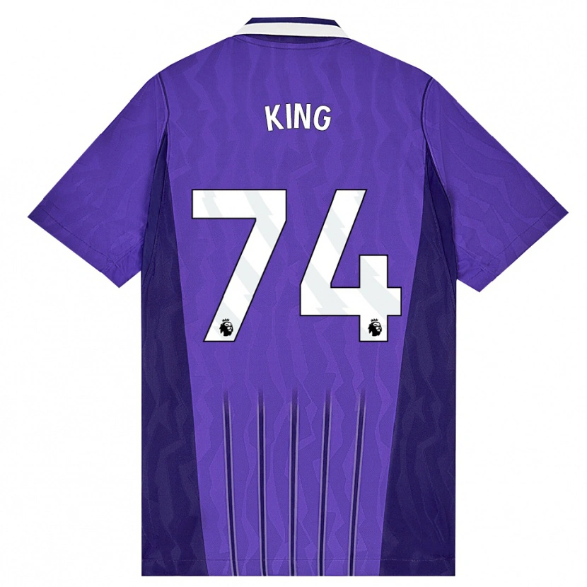 Danxen Hombre Camiseta Maeson King #74 Púrpura Blanco Equipación Tercera 2026/27 La Camisa México