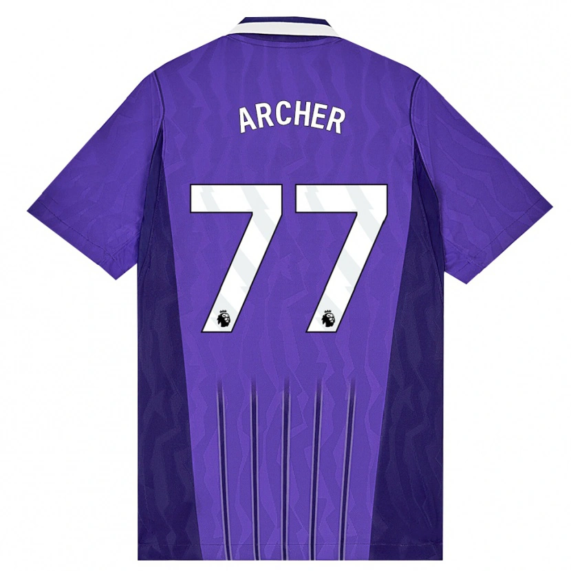 Danxen Hombre Camiseta Samual Archer #77 Púrpura Blanco Equipación Tercera 2026/27 La Camisa México