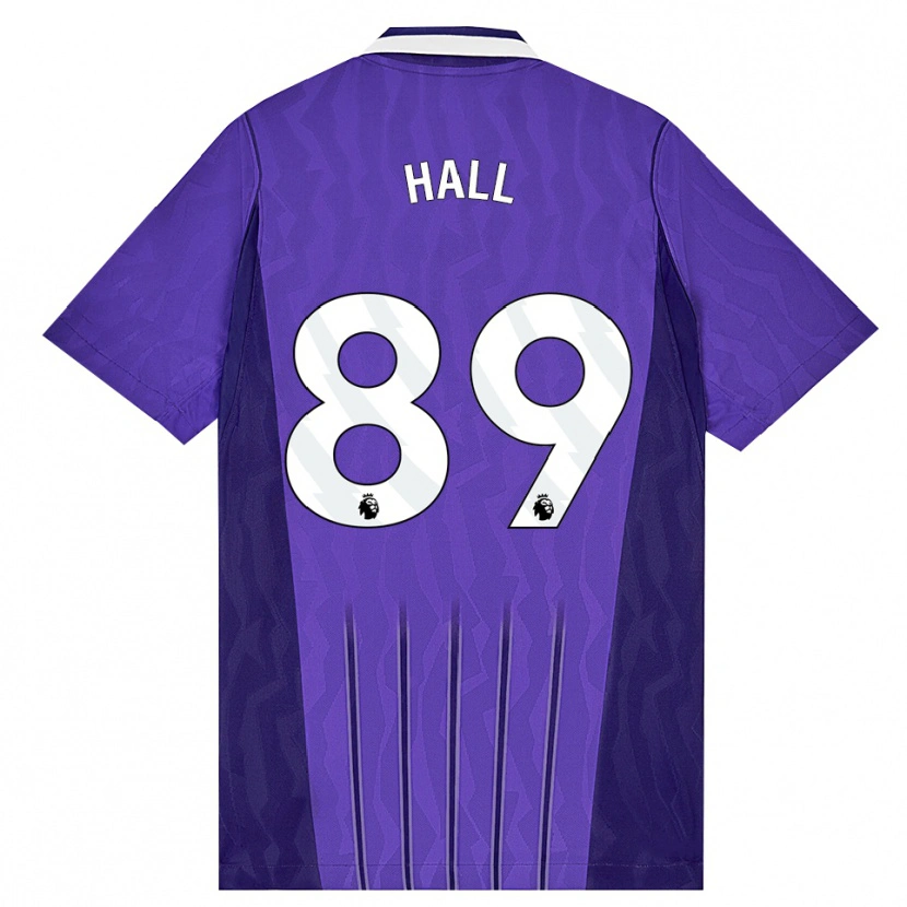 Danxen Hombre Camiseta Tye Hall #89 Púrpura Blanco Equipación Tercera 2026/27 La Camisa México