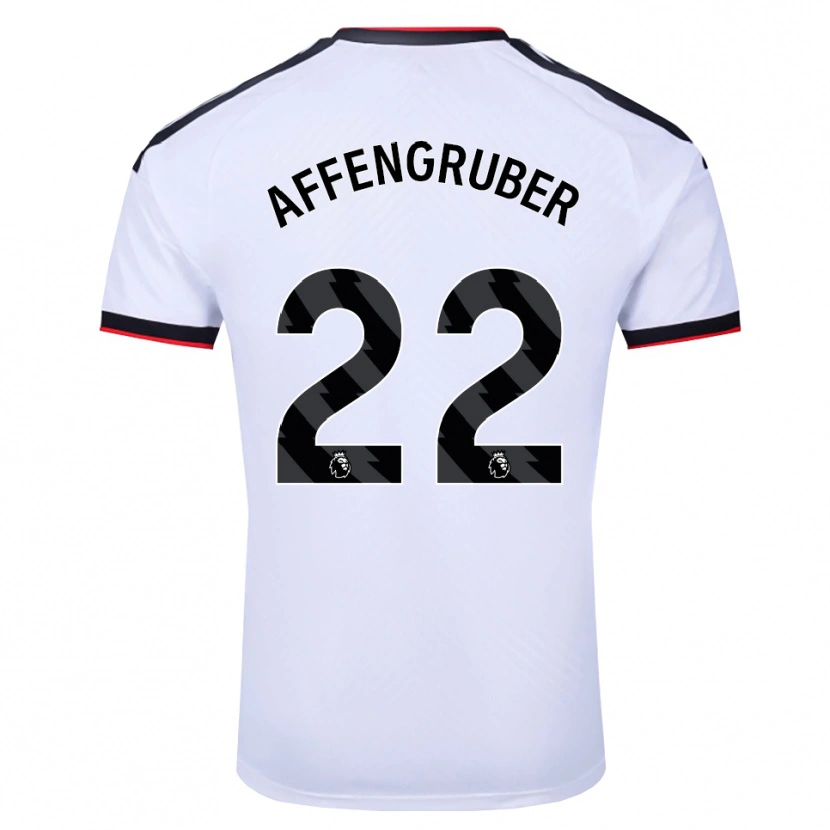 Danxen Hombre Camiseta David Affengruber #22 Blanco Negro Rojo 1ª Equipación 2026/27 La Camisa México