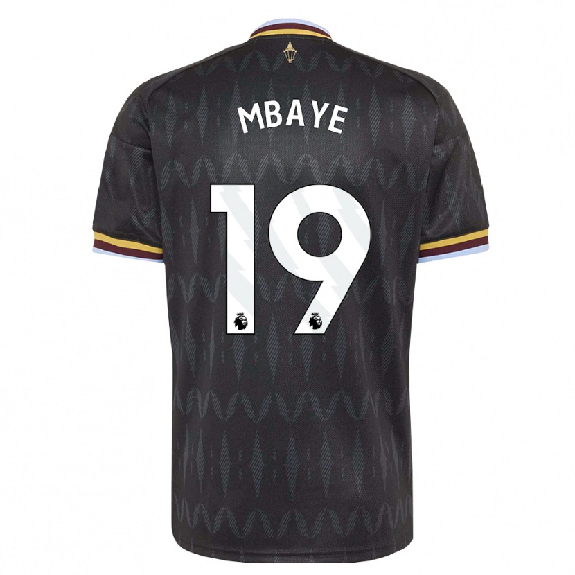 Danxen Hombre Camiseta Ibrahim Mbaye #19 Azulaciano Negro Amarillo 2ª Equipación 2026/27 La Camisa México