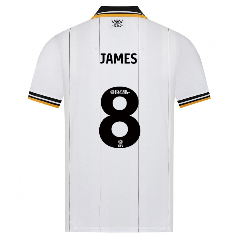 Danxen Hombre Camiseta Jordan James #8 Naranja Blanco Negro 2ª Equipación 2026/27 La Camisa México