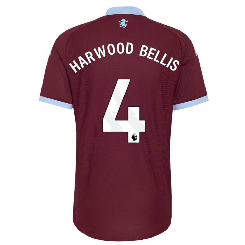 Danxen Hombre Camiseta Taylor Harwood-Bellis #4 Azulaciano Borgoña 1ª Equipación 2026/27 La Camisa México