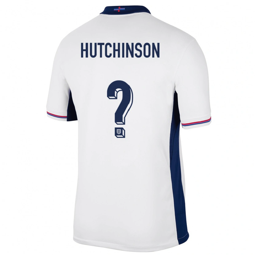 Danxen Niño Camiseta Inglaterra Omari Hutchinson #0 Blanco 1ª Equipación 24-26 La Camisa México