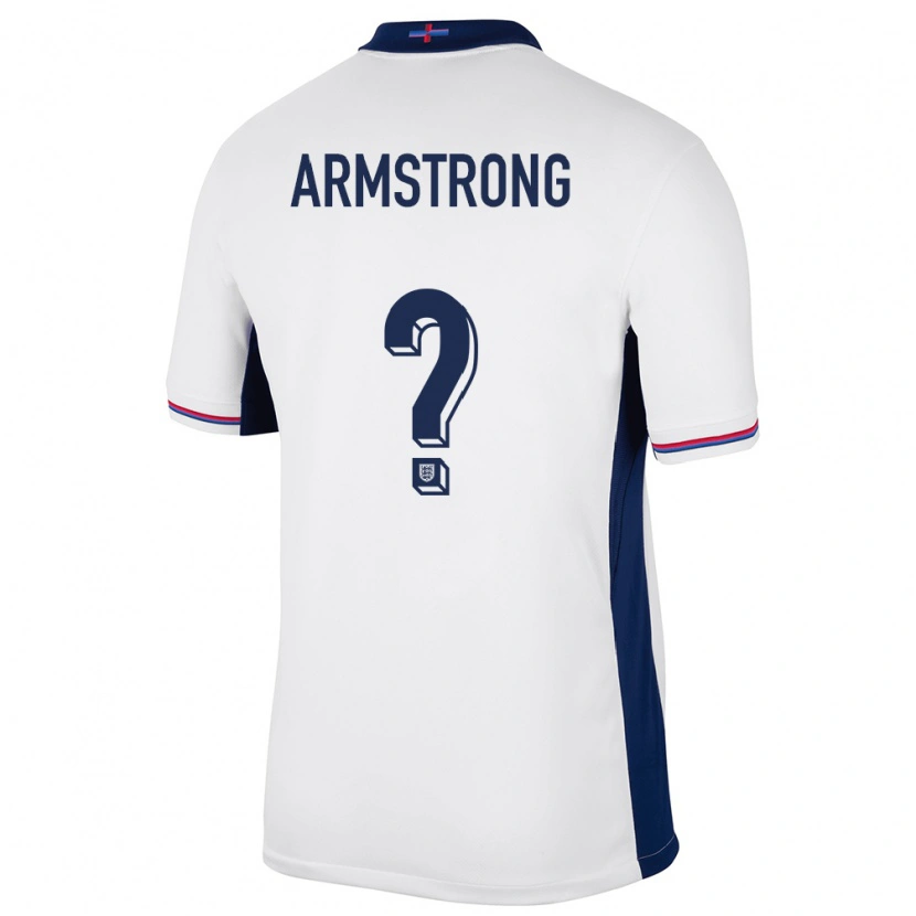 Danxen Niño Camiseta Inglaterra Harrison Armstrong #0 Blanco 1ª Equipación 24-26 La Camisa México