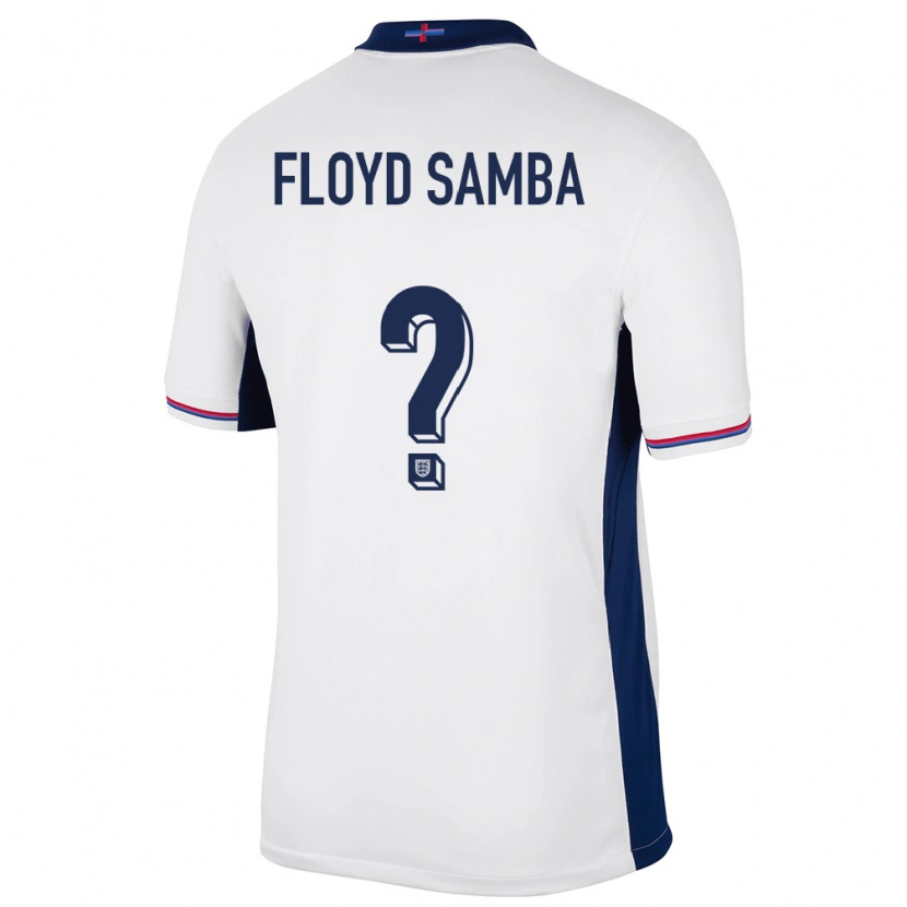 Danxen Niño Camiseta Inglaterra Floyd Samba #0 Blanco 1ª Equipación 24-26 La Camisa México
