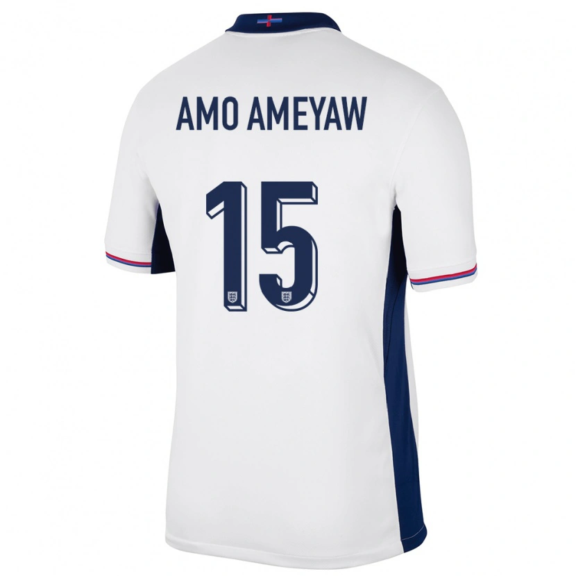 Danxen Niño Camiseta Inglaterra Samuel Amo-Ameyaw #15 Blanco 1ª Equipación 24-26 La Camisa México