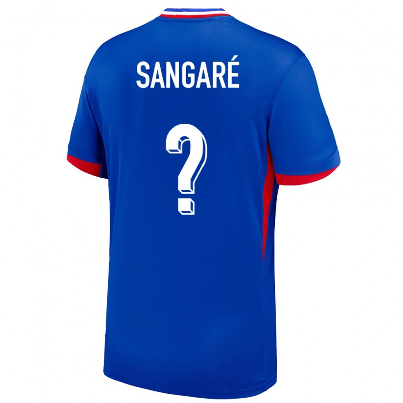 Danxen Niño Camiseta Francia Mahamadou Sangaré #0 Azul 1ª Equipación 24-26 La Camisa México