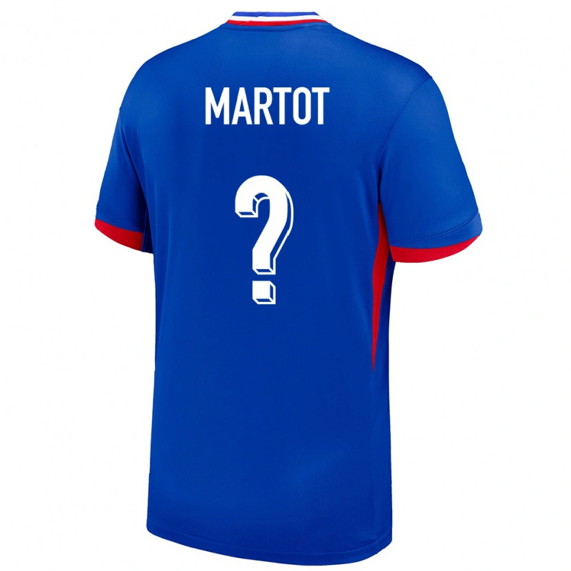 Danxen Niño Camiseta Francia Loan Martot #0 Azul 1ª Equipación 24-26 La Camisa México