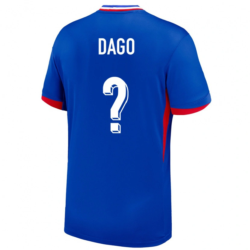 Danxen Niño Camiseta Francia Joshua Dago #0 Azul 1ª Equipación 24-26 La Camisa México