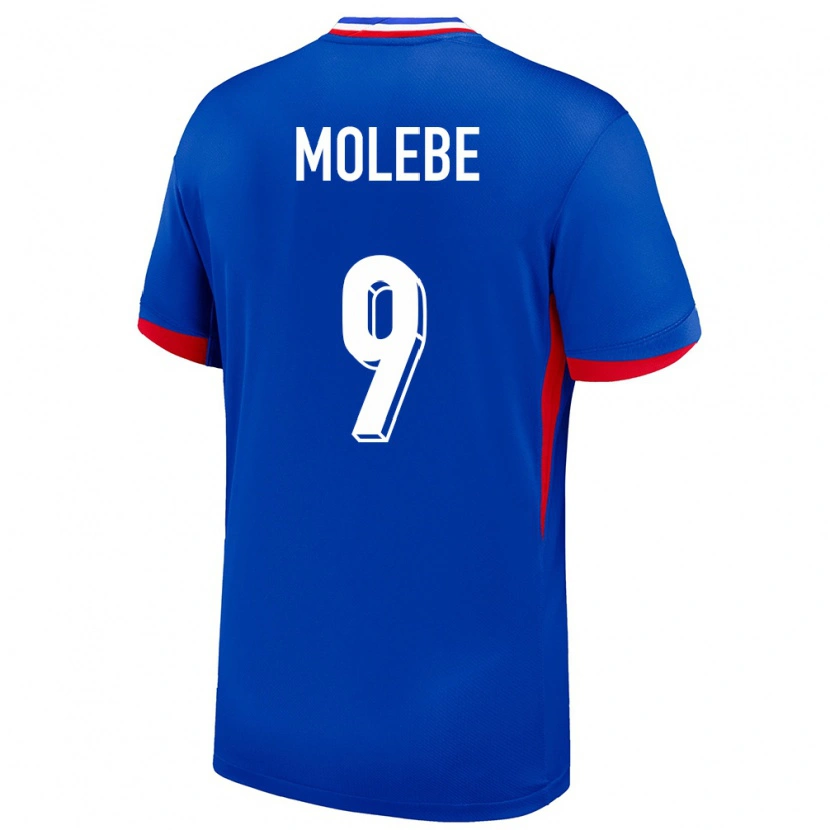 Danxen Niño Camiseta Francia Enzo Molebe #9 Azul 1ª Equipación 24-26 La Camisa México