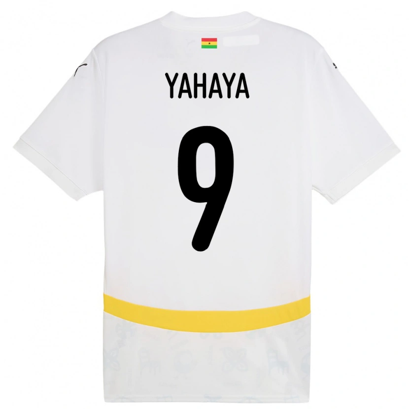 Danxen Niño Camiseta Ghana Mohammed Yahaya #9 Blanco 1ª Equipación 24-26 La Camisa México