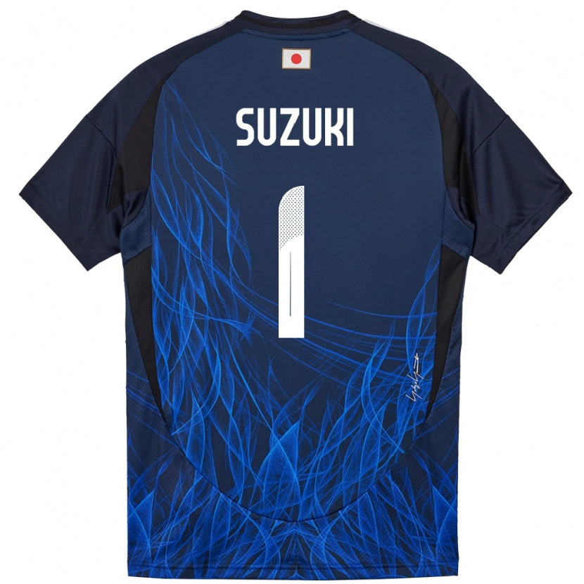 Danxen Niño Camiseta Japón Zion Suzuki #1 Azul Oscuro 1ª Equipación 24-26 La Camisa México
