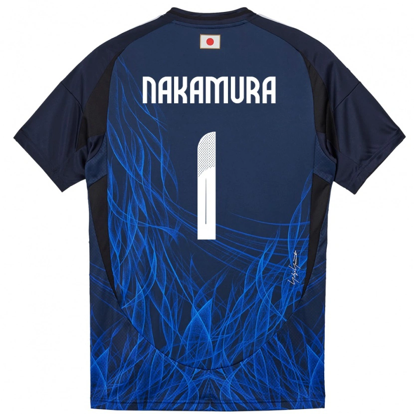 Danxen Niño Camiseta Japón Keisuke Nakamura #1 Azul Oscuro 1ª Equipación 24-26 La Camisa México