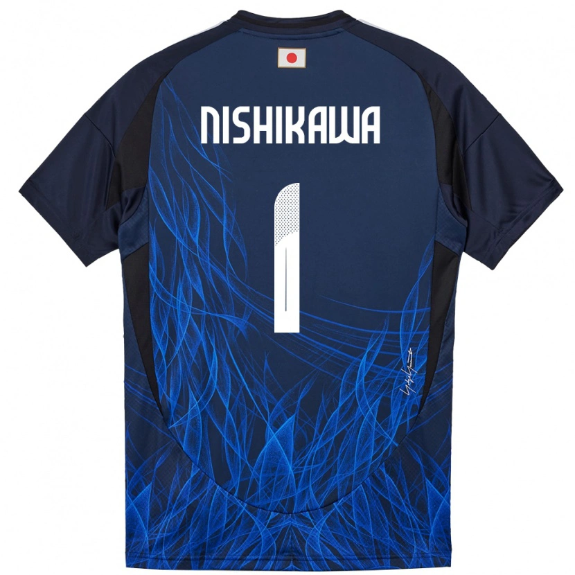 Danxen Niño Camiseta Japón Genki Nishikawa #1 Azul Oscuro 1ª Equipación 24-26 La Camisa México