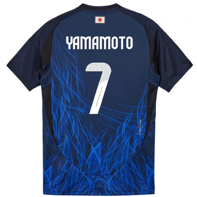 Danxen Niño Camiseta Japón Rihito Yamamoto #7 Azul Oscuro 1ª Equipación 24-26 La Camisa México
