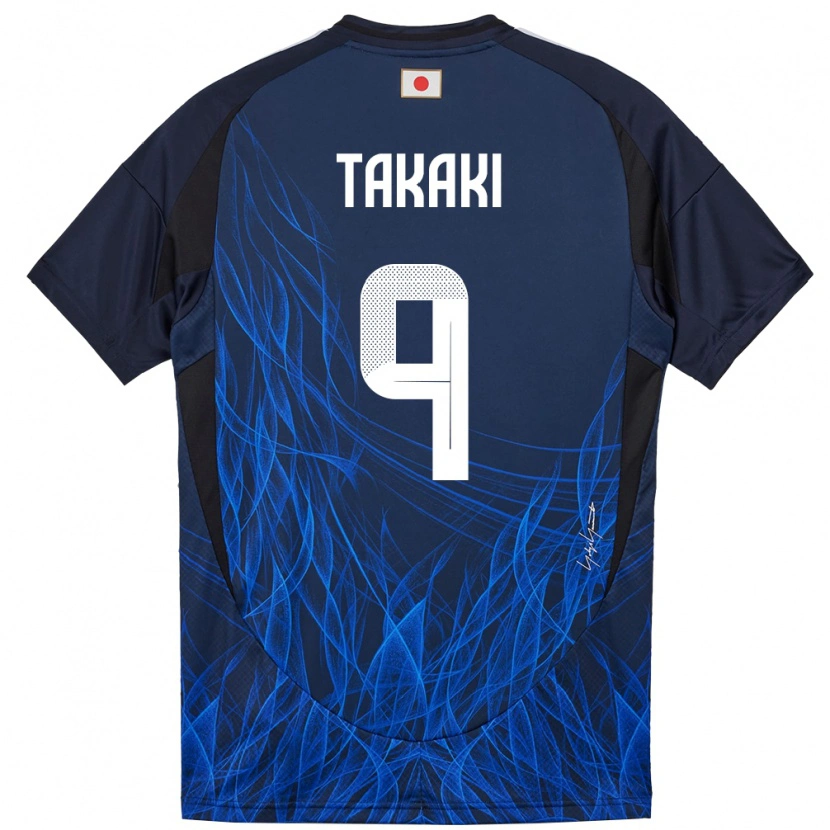 Danxen Niño Camiseta Japón Eito Takaki #9 Azul Oscuro 1ª Equipación 24-26 La Camisa México